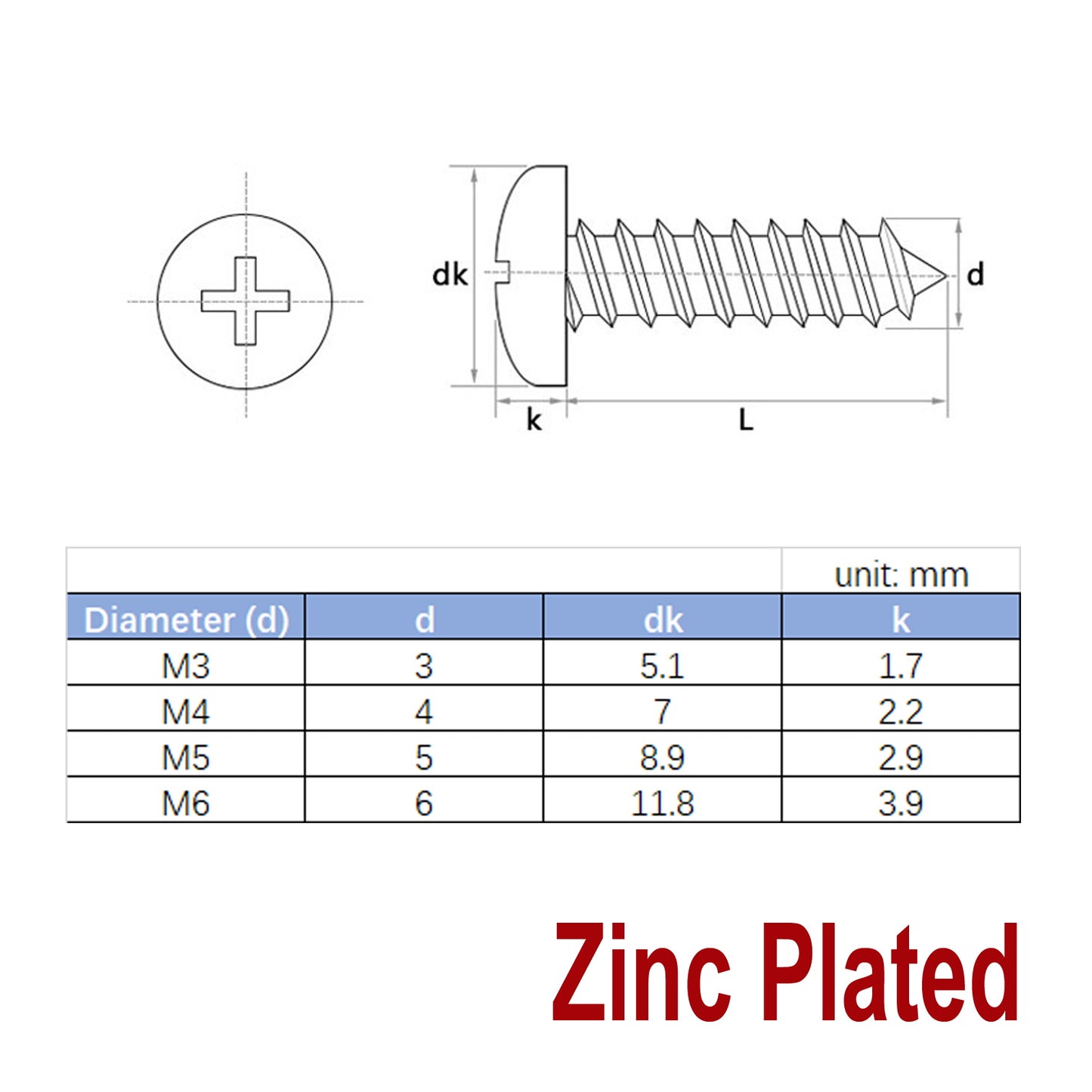 iBase - M4 x 25 mm Self Drilling Tapping Screws Pan Button Head Phillips Wood Zinc Kit - W11019.PT01.jpg