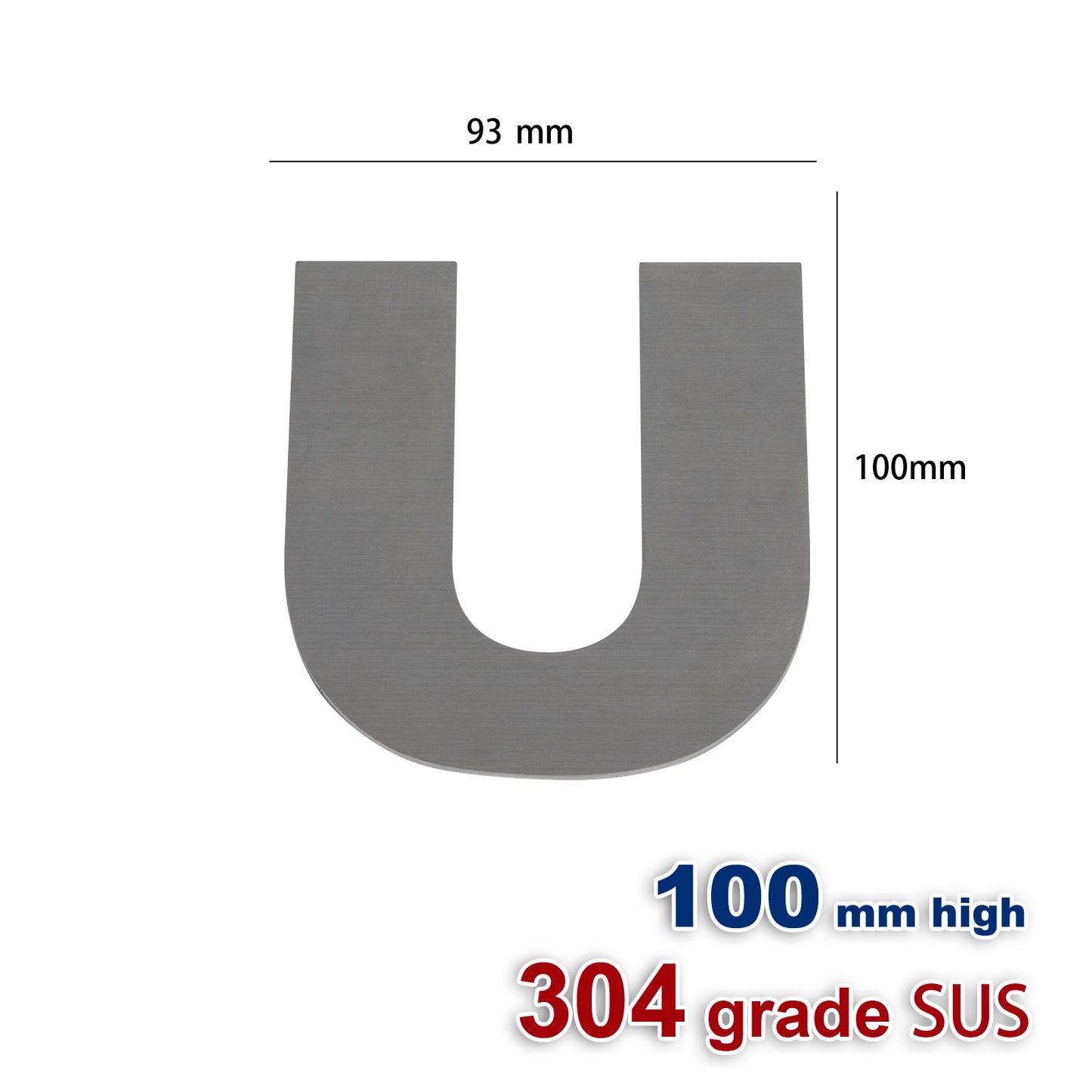 iBase - 100 mm House Number Plate Stainless Steel Flat Sign Mail Letter Box Numbers Kit - W11313A1.jpg