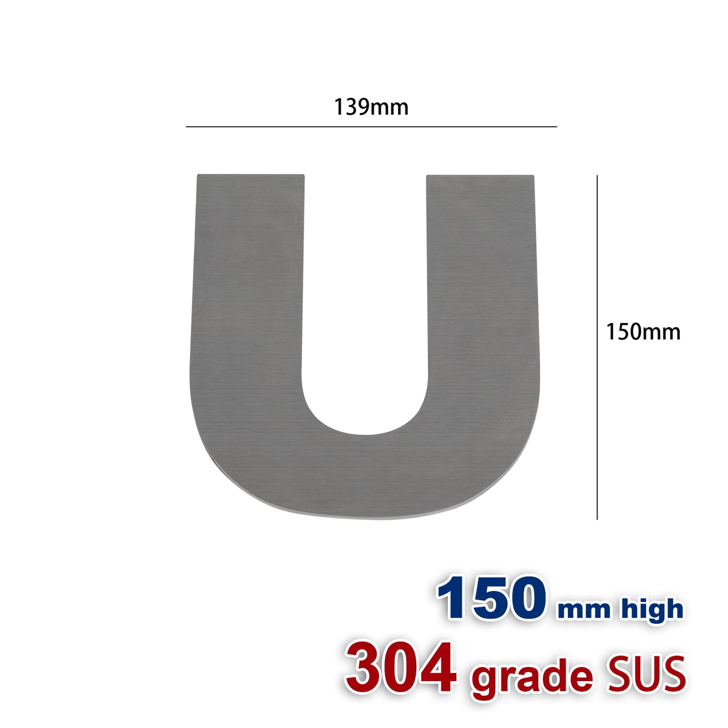 iBase - 150 mm House Number Plate Stainless Steel Flat Sign Mail Letter Box Numbers Kit - W11413A1.jpg