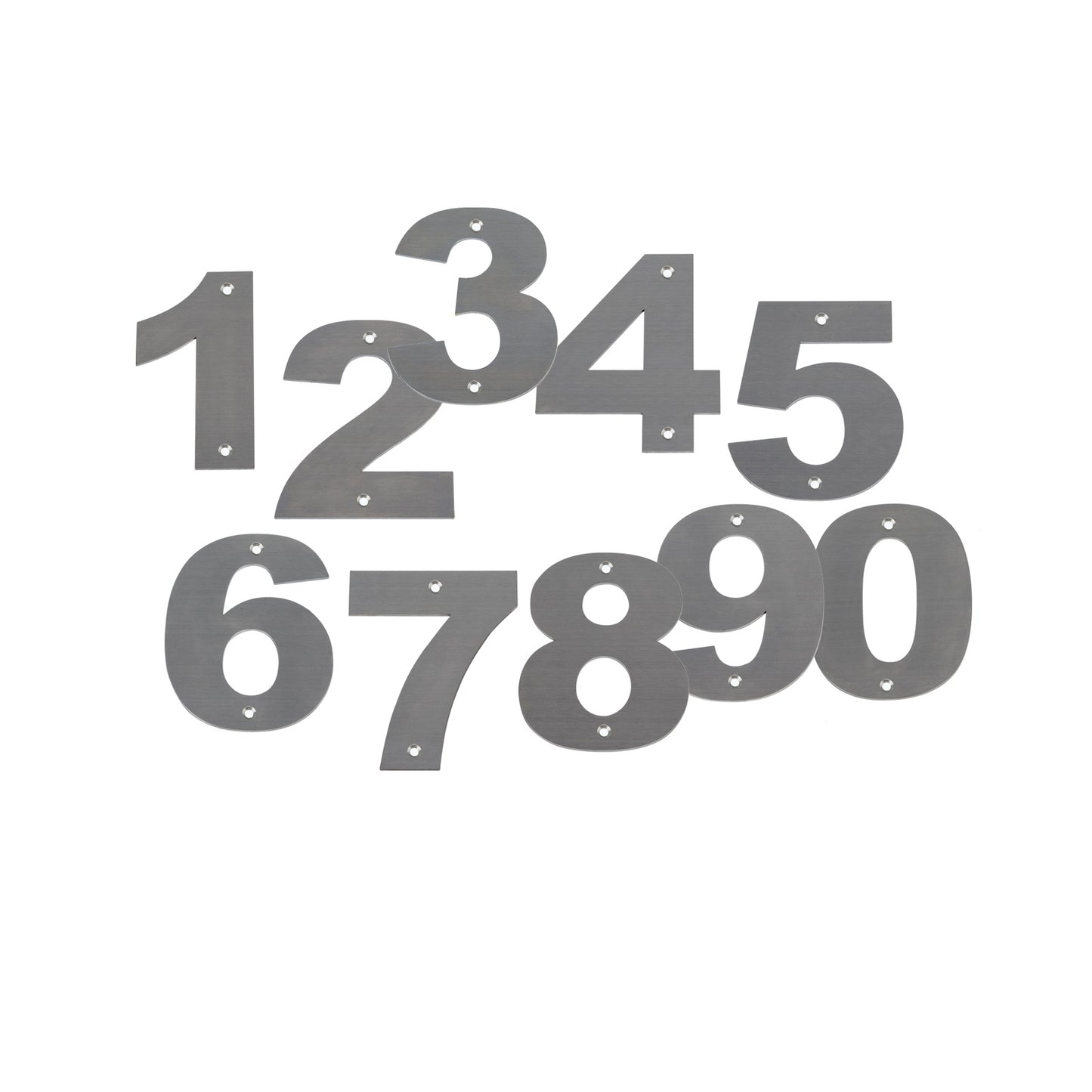 iBase - 150 mm House Number Plate Stainless Steel Flat Sign Mail Letter Numbers Hole 3x - W11420.MAIN.jpg
