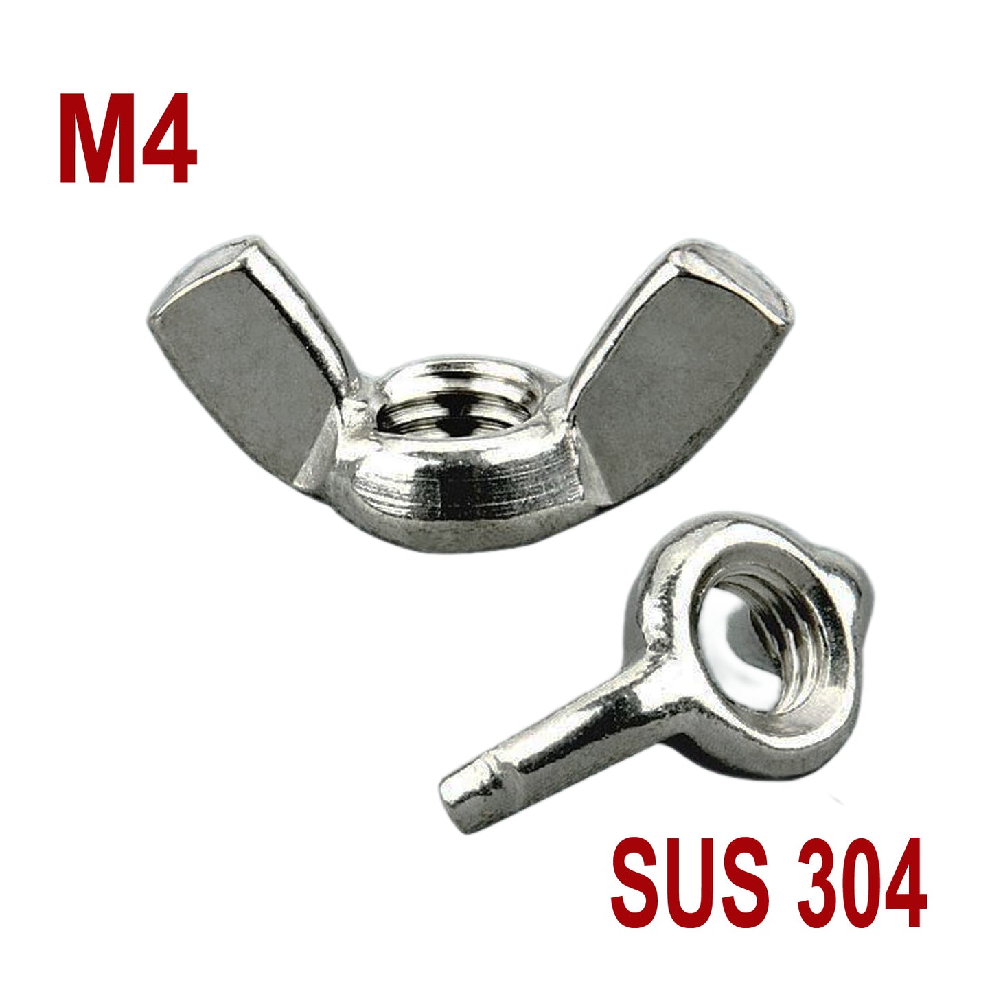 iBase - M4 Wing Nut Butterfly Stainless Steel Metric Wings Nuts Screws Fixings Bolt Kit - W14075VAR.jpg