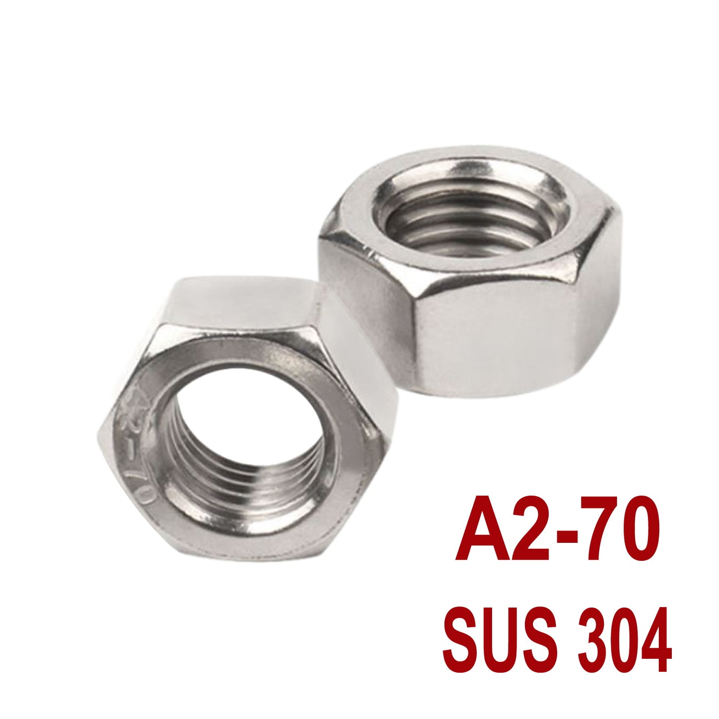 iBase - M3 Hex Nut Hexagon Stainless Steel 304 Nuts Fasteners Fixings Tighten Bolts Kit - W14079.PT02.jpg