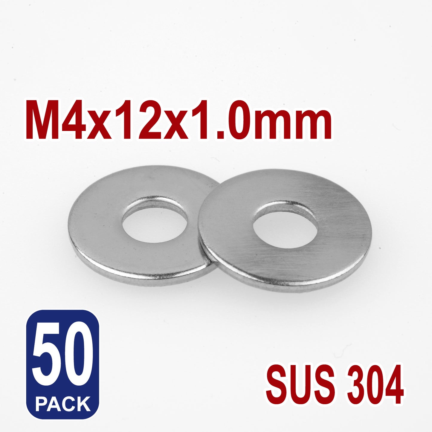 iBase - M4 Penny Mudguard Fender Flat Washers Stainless Steel 304 Metric SS Round Kit - W14086B50.jpg