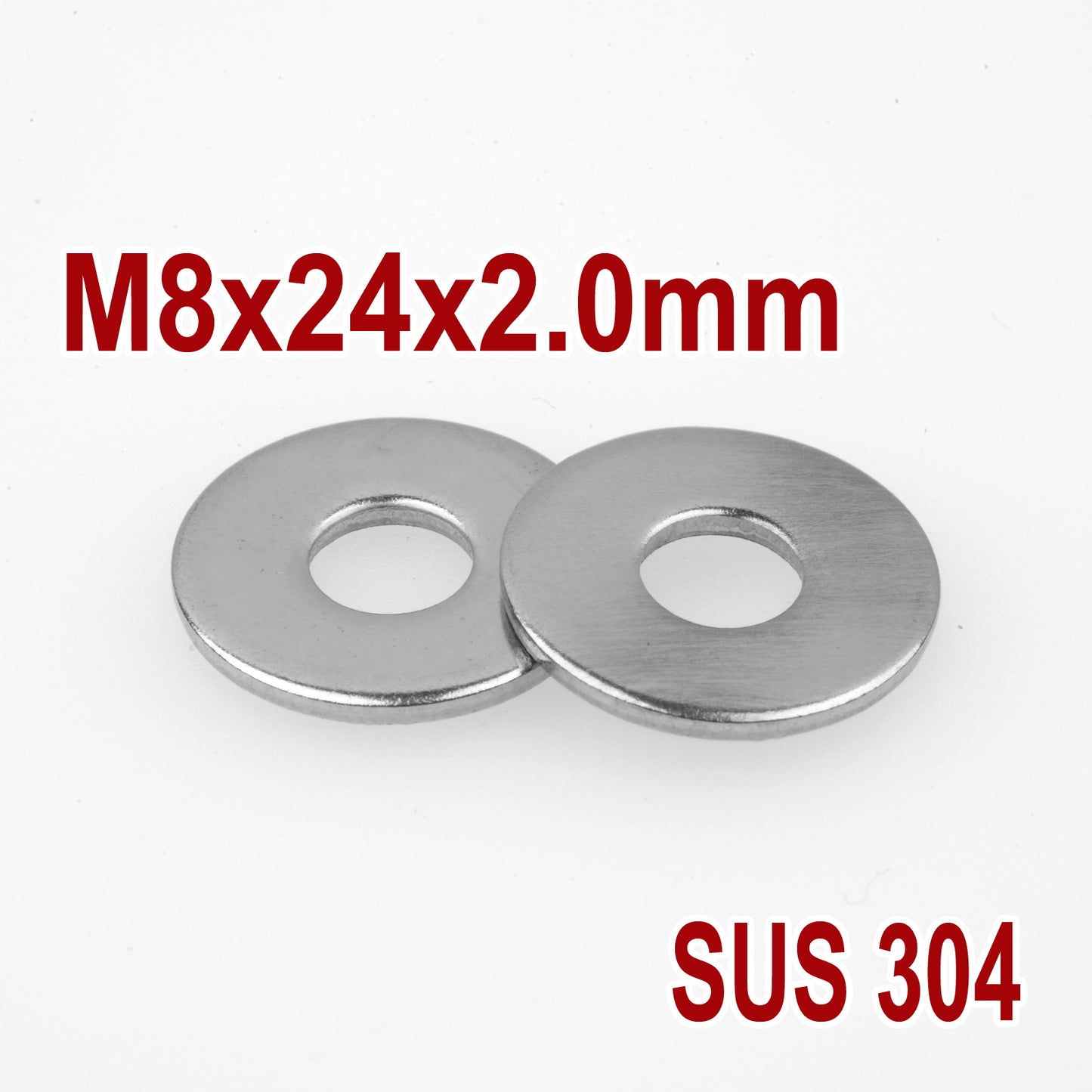 iBase - M8 Penny Mudguard Fender Flat Washers Stainless Steel 304 Metric SS Round Kit - W14088VAR.jpg