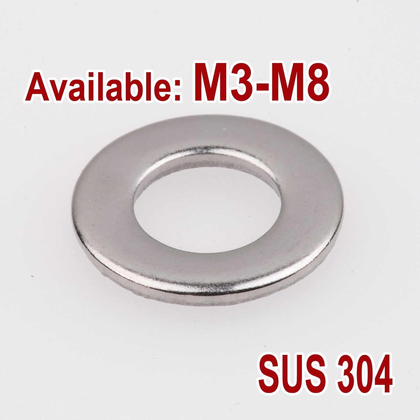 iBase - M3 Flat Washers Stainless Steel 304 Metric Fender Standard Washer Ring SS Kit - W14178.PT02.jpg