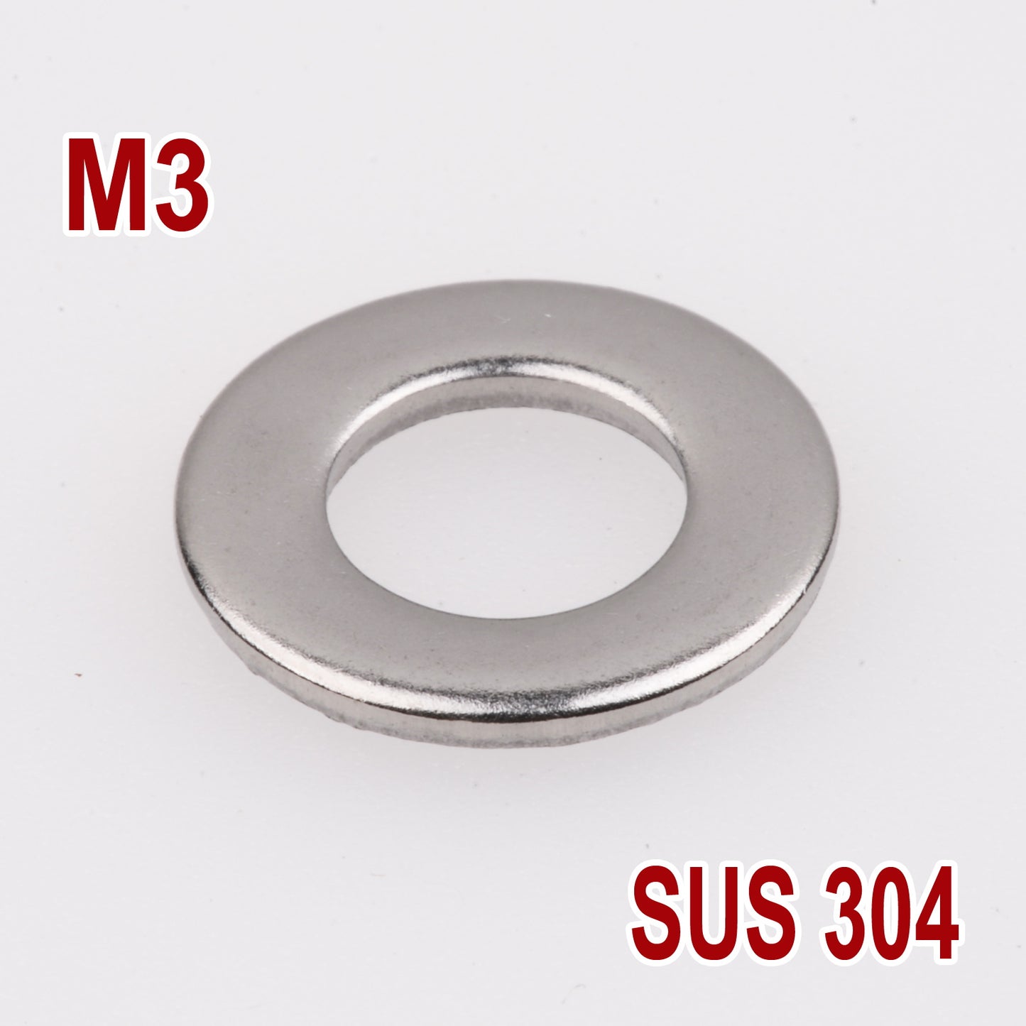 iBase - M3 Flat Washers Stainless Steel 304 Metric Fender Standard Washer Ring SS Kit - W14178VAR.jpg