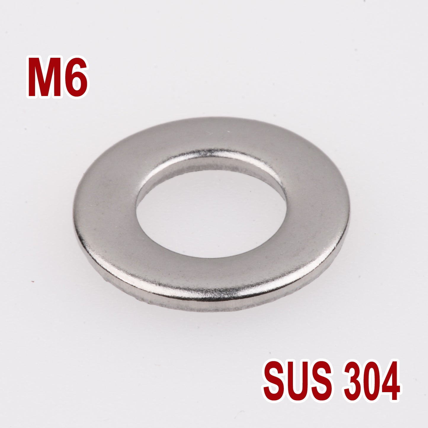 iBase - M6 Flat Washers Stainless Steel 304 Metric Fender Standard Washer Ring SS Kit - W14181VAR.jpg