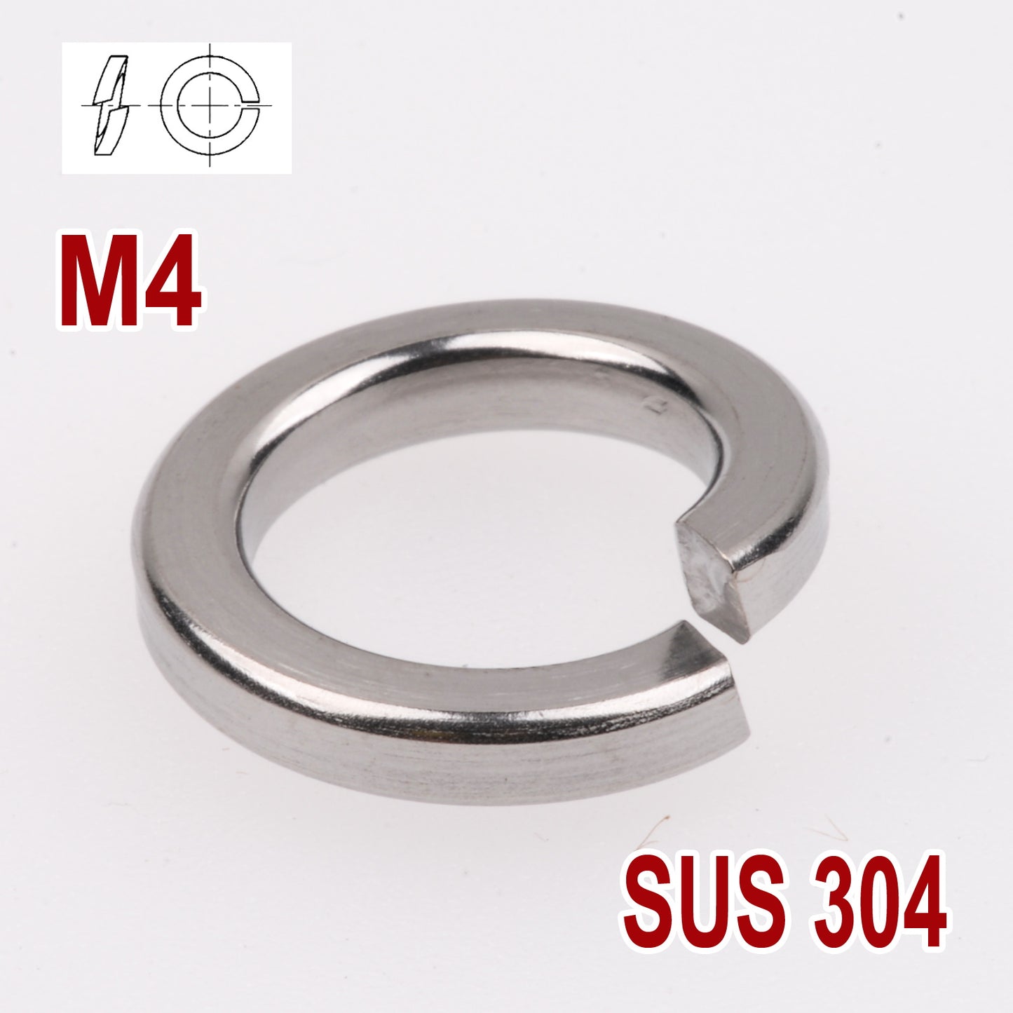 iBase - M4 Spring Split Washers Lock Washer Stainless Steel 304 Metric Round Rings Kit - W14186VAR.jpg