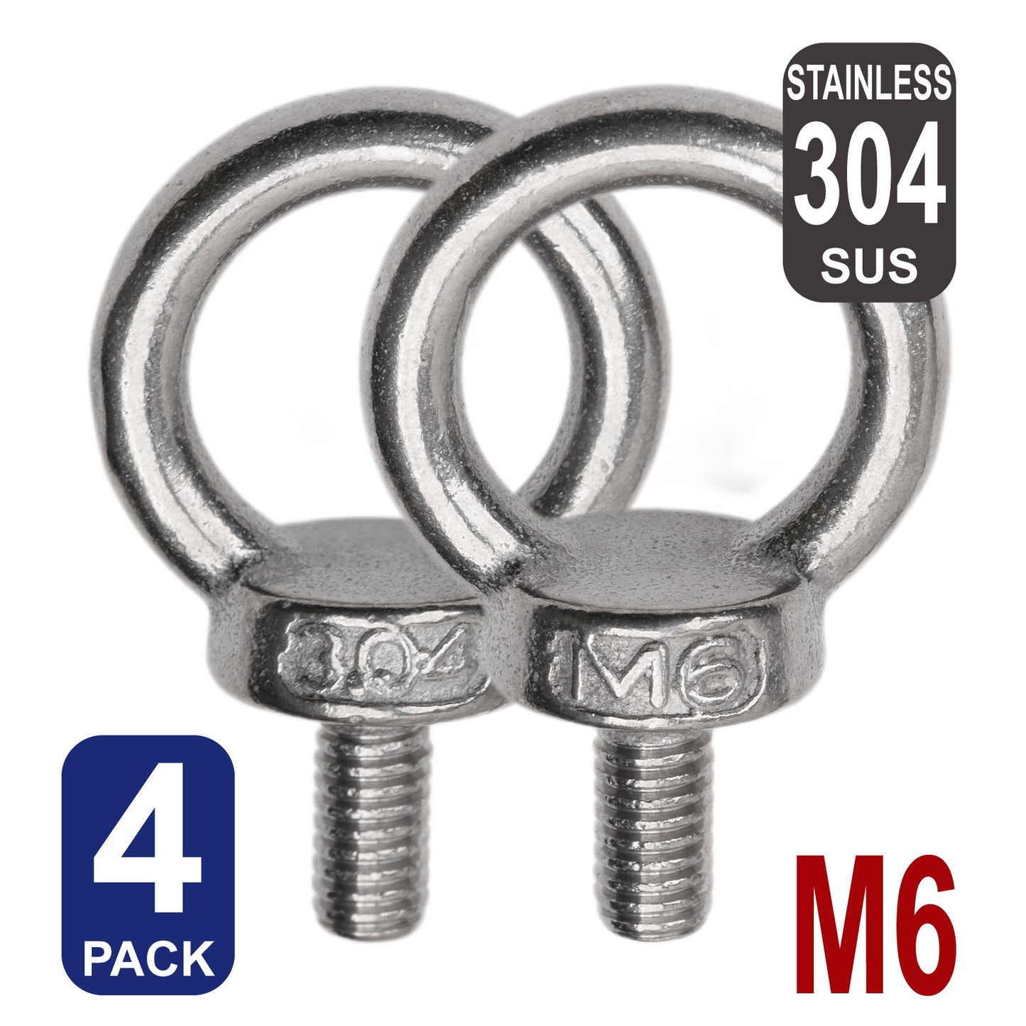 iBase - M6 Eye Bolts Lifting Ring Shoulder Bolt Thread Male Stainless Steel 304 SS Kit - W14611B4.jpg