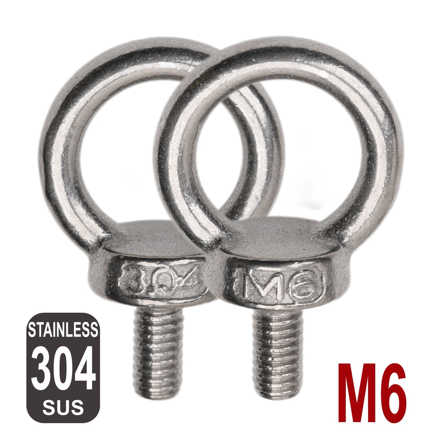 iBase - M6 Eye Bolts Lifting Ring Shoulder Bolt Thread Male Stainless Steel 304 SS Kit - W14611VAR.jpg