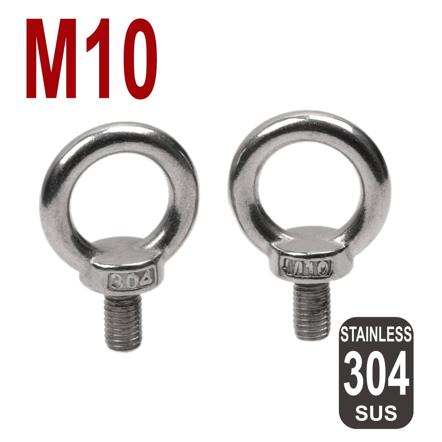 iBase - M10 Eye Bolts Lifting Ring Shoulder Bolt Thread Male Stainless Steel 304 SS Kit - W14613.PT02.jpg