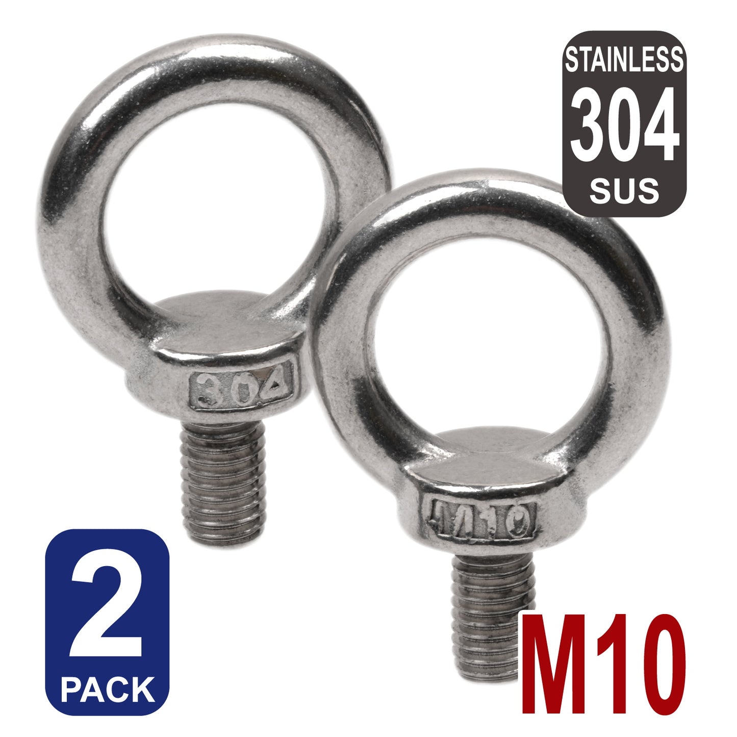 iBase - M10 Eye Bolts Lifting Ring Shoulder Bolt Thread Male Stainless Steel 304 SS Kit - W14613B2.jpg