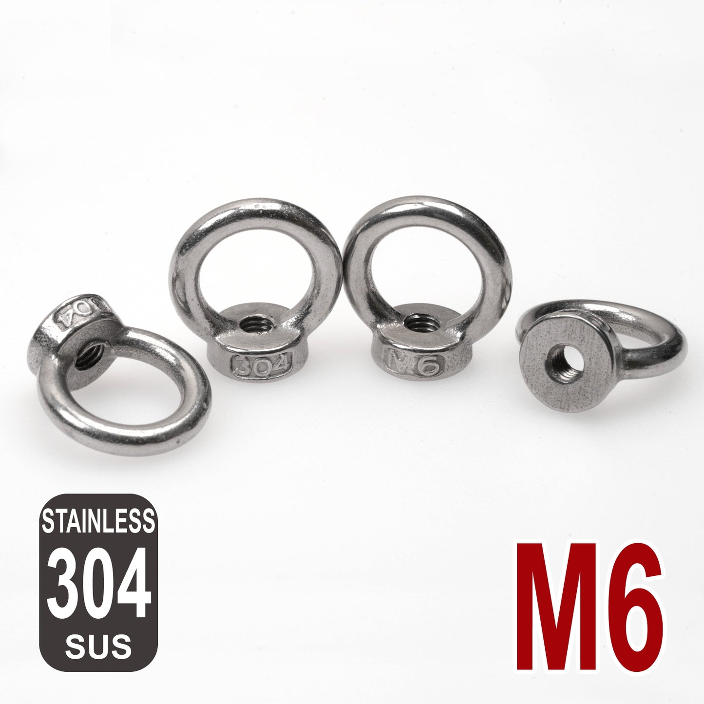 iBase - M6 Eye Nut Lifting Ring Shoulder Nuts Threaded Stainless Steel 304 Roof Rack Kit - W14615.PT02.jpg