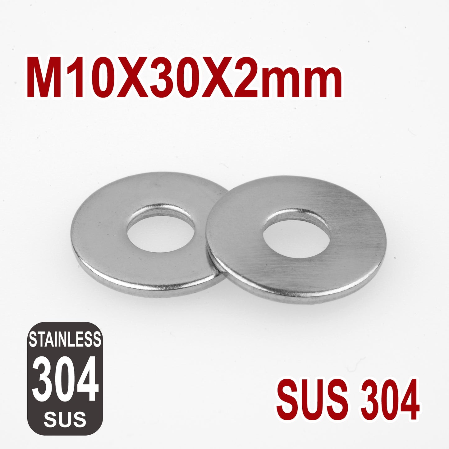 iBase - M10 Penny Mudguard Fender Flat Washers Stainless Steel 304 Metric SS Round Kit - W14619VAR.jpg