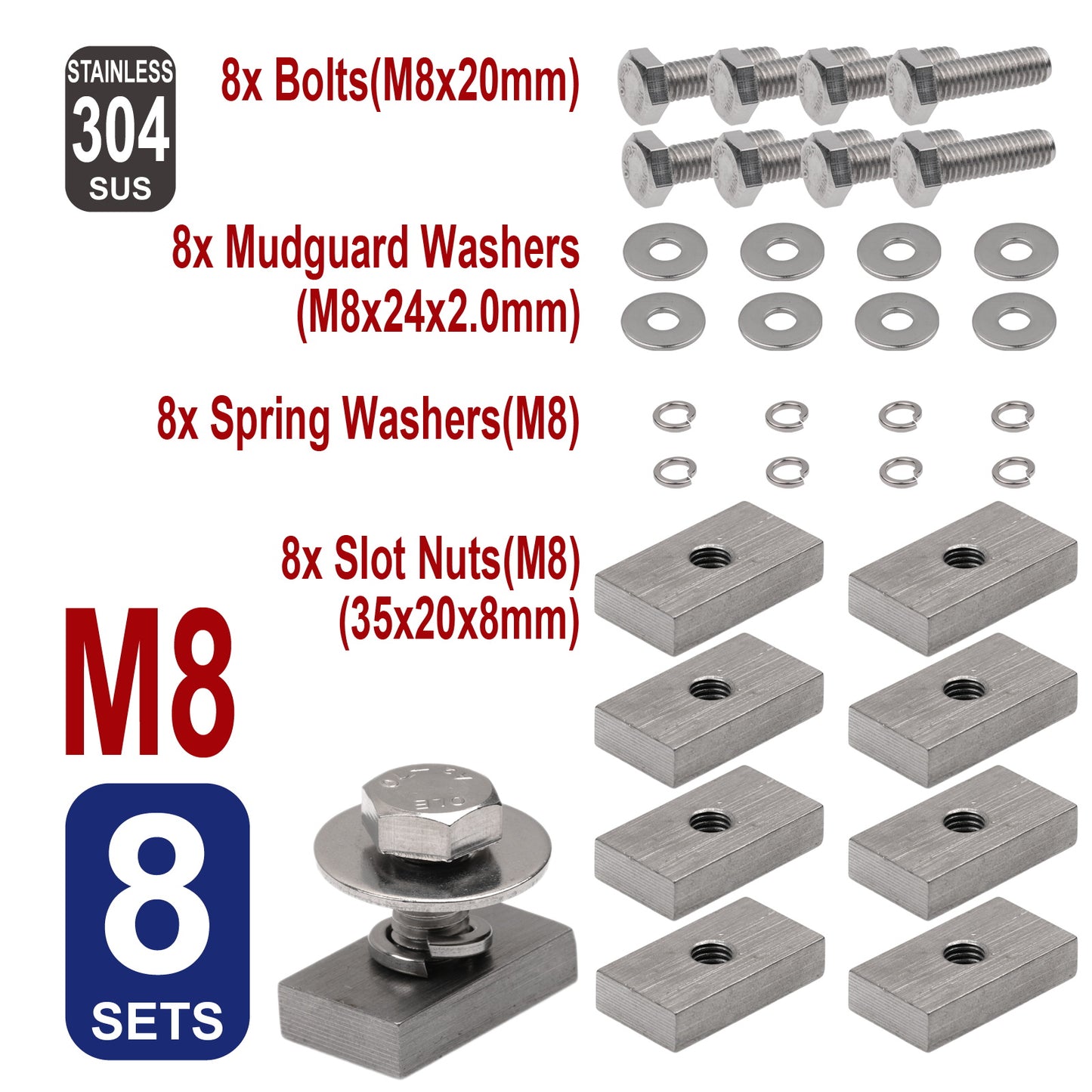 iBase - M8x20 8mm Slot Channel Nuts Hex Bolts Slider Rhino Thule Yakima Roof Rack 8set - W14689M2.jpg