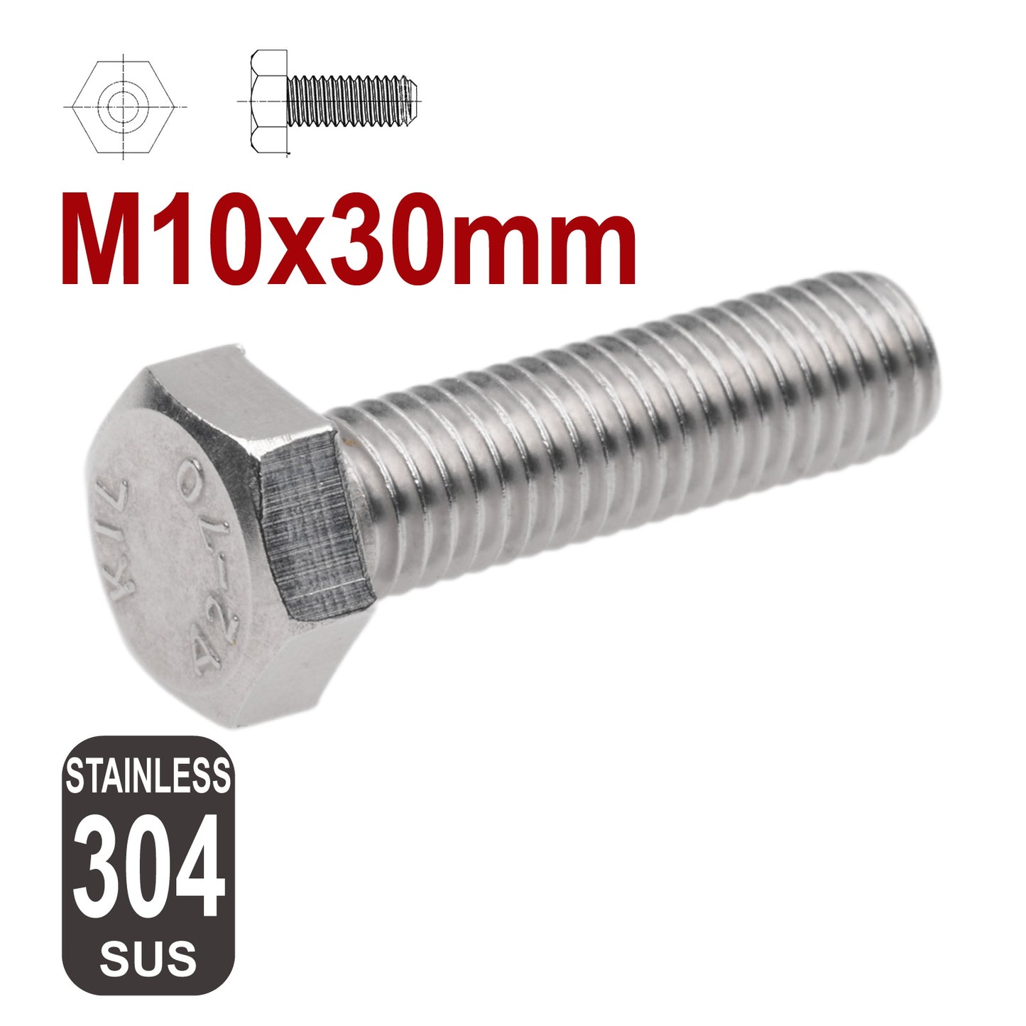 iBase - M10x30 4mm Slot Channel Nuts Hex Bolts Slider Rhino Thule Yakima Roof Rack 4set - W14690M3.PT02.jpg