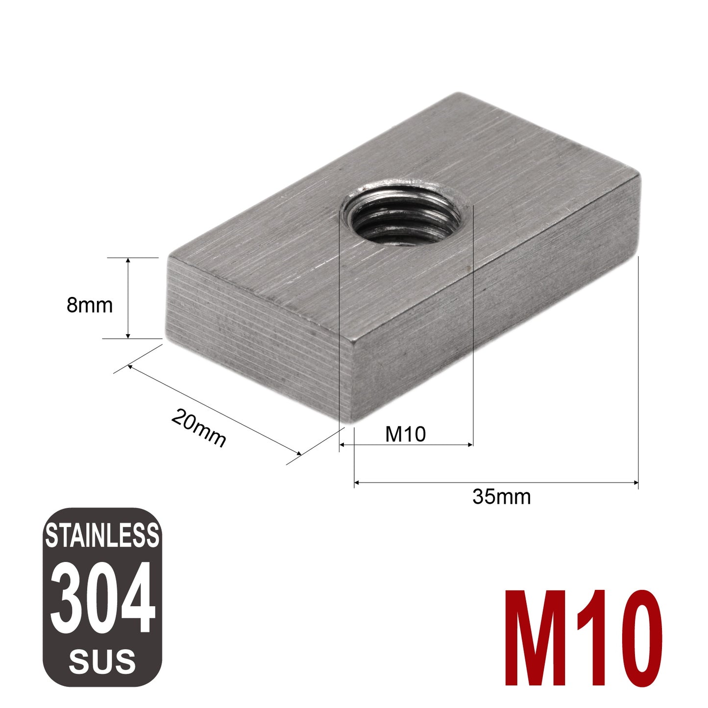 iBase - M10x20 8mm Slot Channel Nuts Hex Bolts Slider Rhino Thule Yakima Roof Rack 8set - W14691M1.PT01.jpg