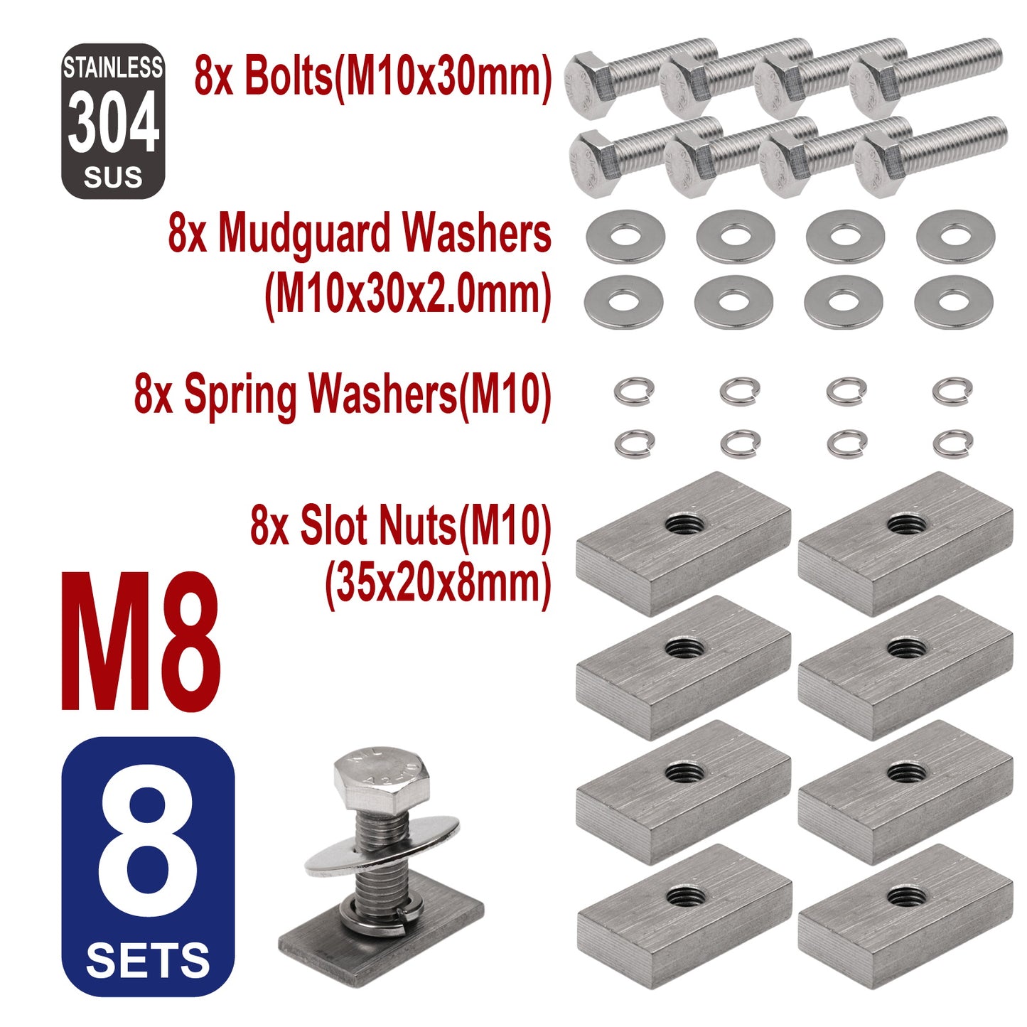 iBase - M10x30 8mm Slot Channel Nuts Hex Bolts Slider Rhino Thule Yakima Roof Rack 8set - W14691M4.jpg