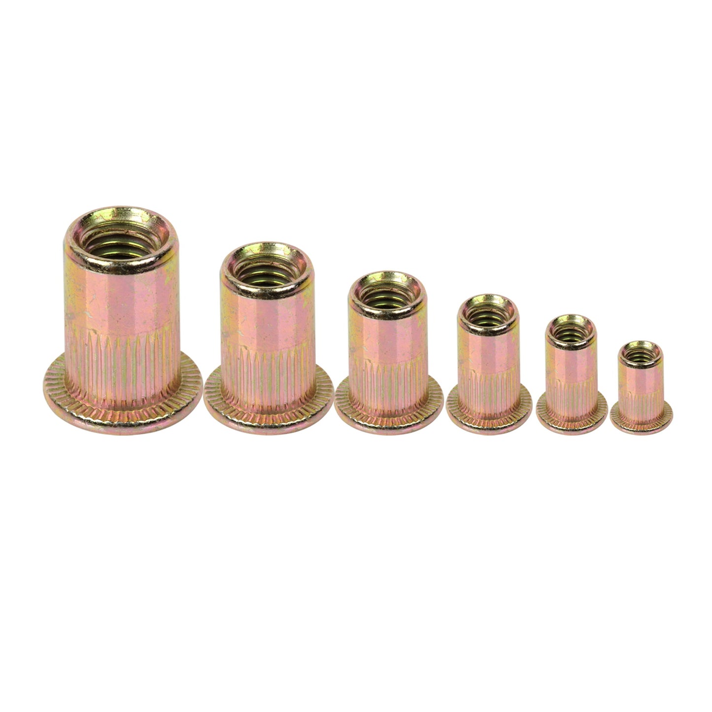 iBase - M3-M10 Rivet Nuts Threaded Insert Nutsert Flat Head Rivnuts Zinc 6size 100x - W21053M.MAIN.jpg