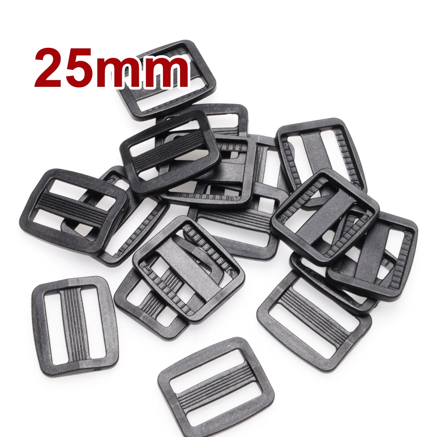 iBase - 25 mm Slider Webbing Strap Tri Glide Buckle Side Release Clips Belt Buckles Kit - W92226VAR.jpg