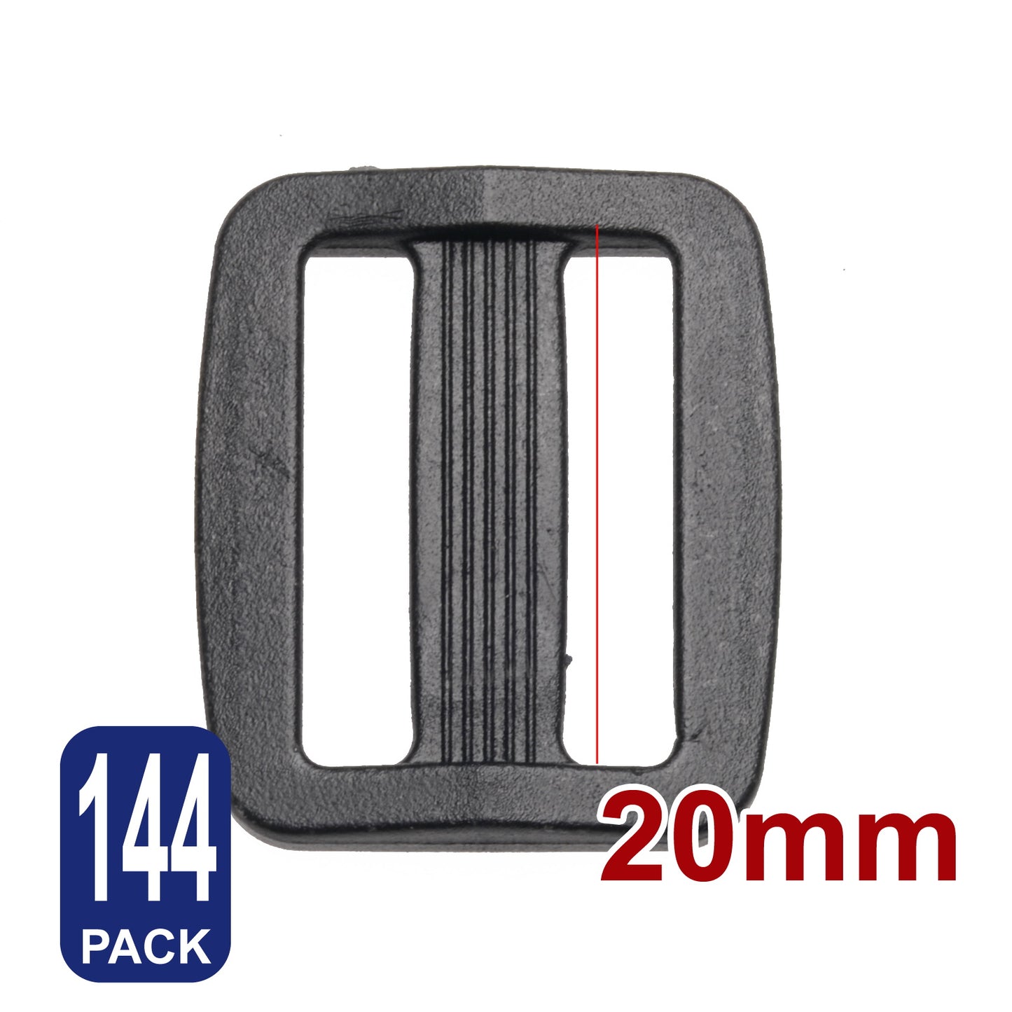 iBase - 20 mm Slider Webbing Strap Tri Glide Buckle Side Release Clips Belt Buckles Kit - W92227B144.jpg