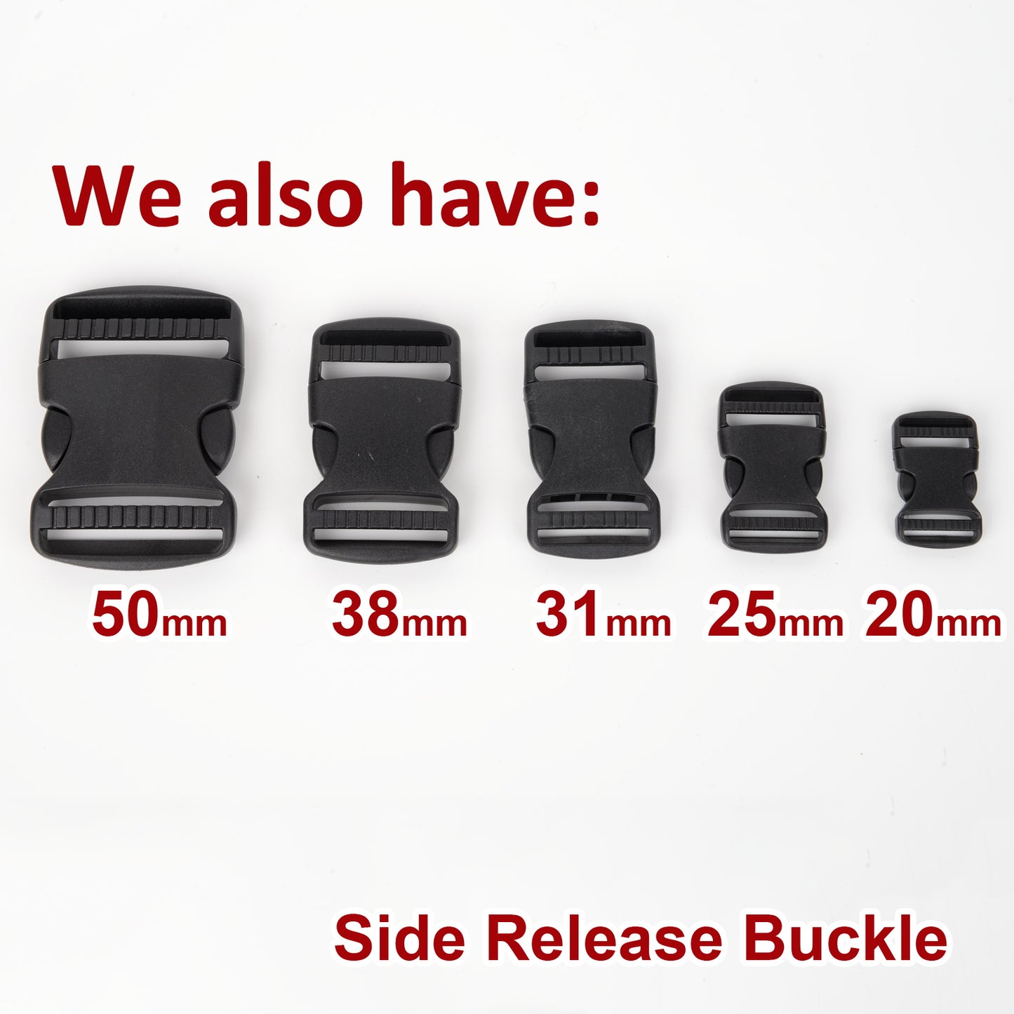 iBase - 50 mm Buckle Quick Side Release Clips Tri Glide Slider Webbing Straps Belt Kit - W92346VP.PT05.jpg