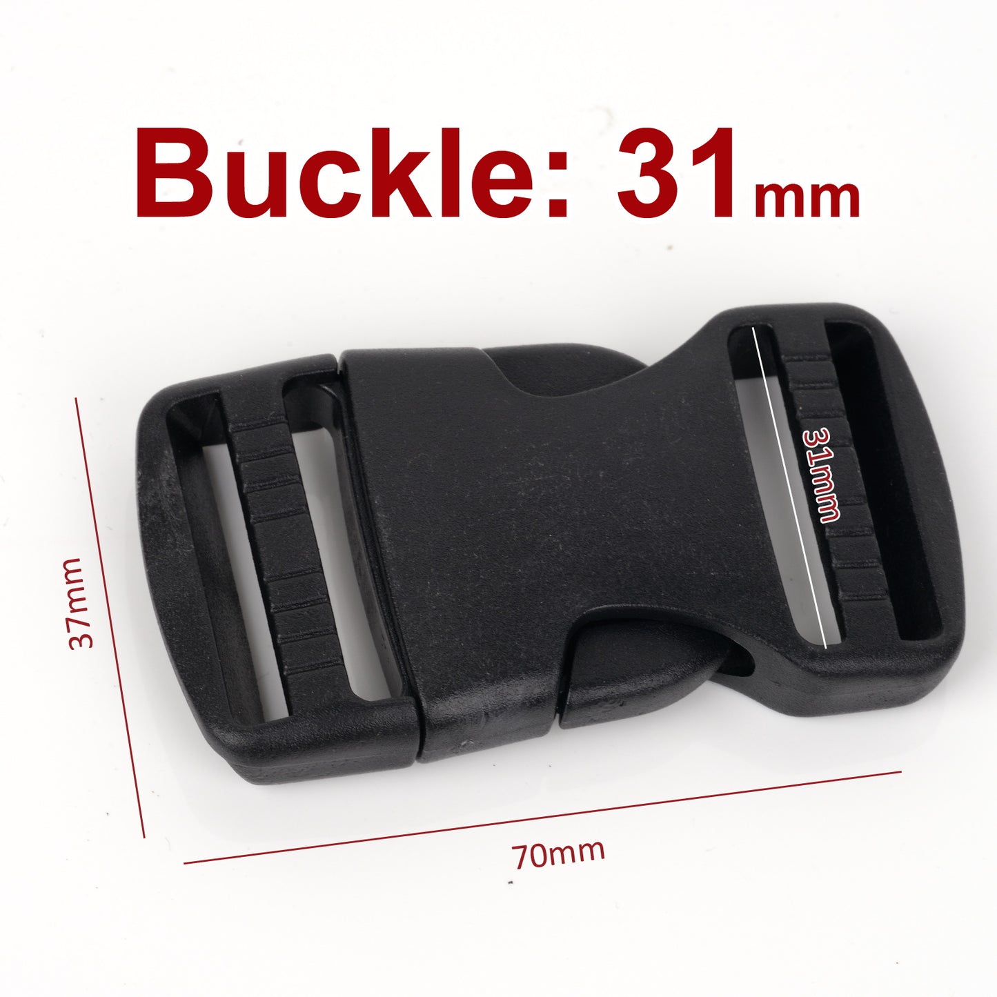 iBase - 31 mm Buckle Quick Side Release Clips Slider Webbing Straps Buckles Plastic Kit - W92348.PT01.jpg