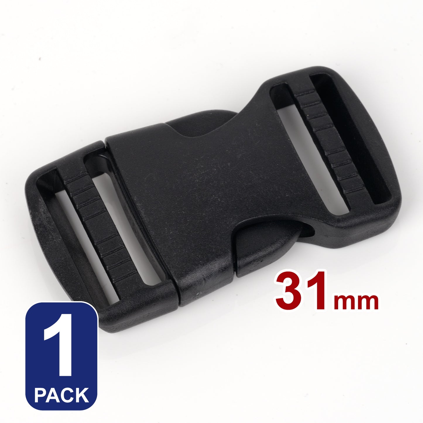 iBase - 31 mm Buckle Quick Side Release Clips Slider Webbing Straps Buckles Plastic Kit - W92348A1.jpg