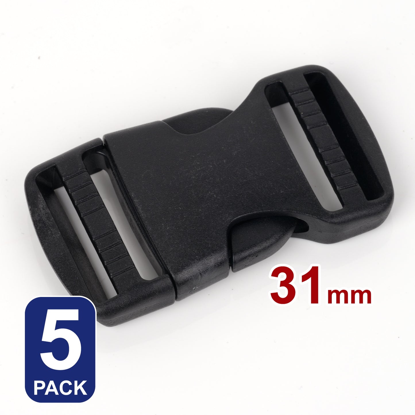 iBase - 31 mm Buckle Quick Side Release Clips Slider Webbing Straps Buckles Plastic Kit - W92348B5.jpg