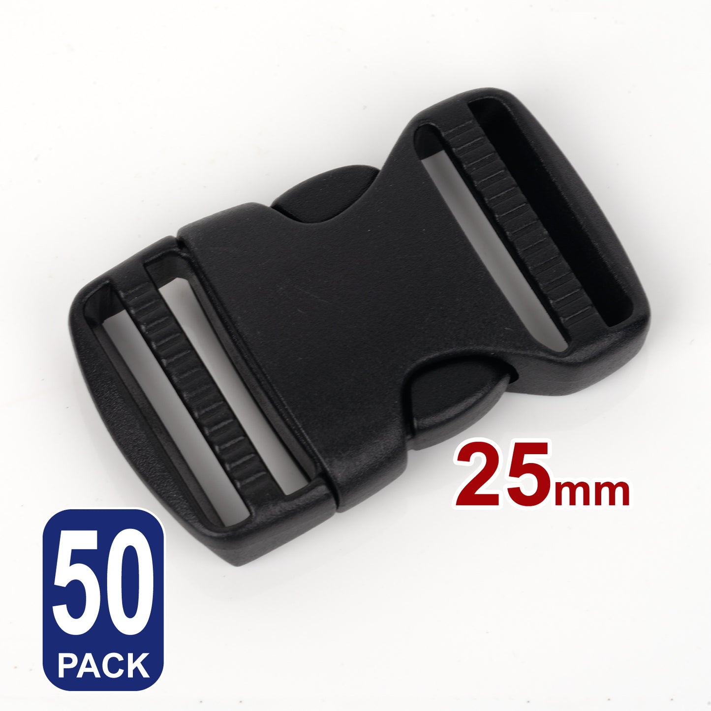 iBase - 25 mm Buckle Quick Side Release Clips Slider Webbing Straps Buckles Plastic Kit - W92349B50.jpg