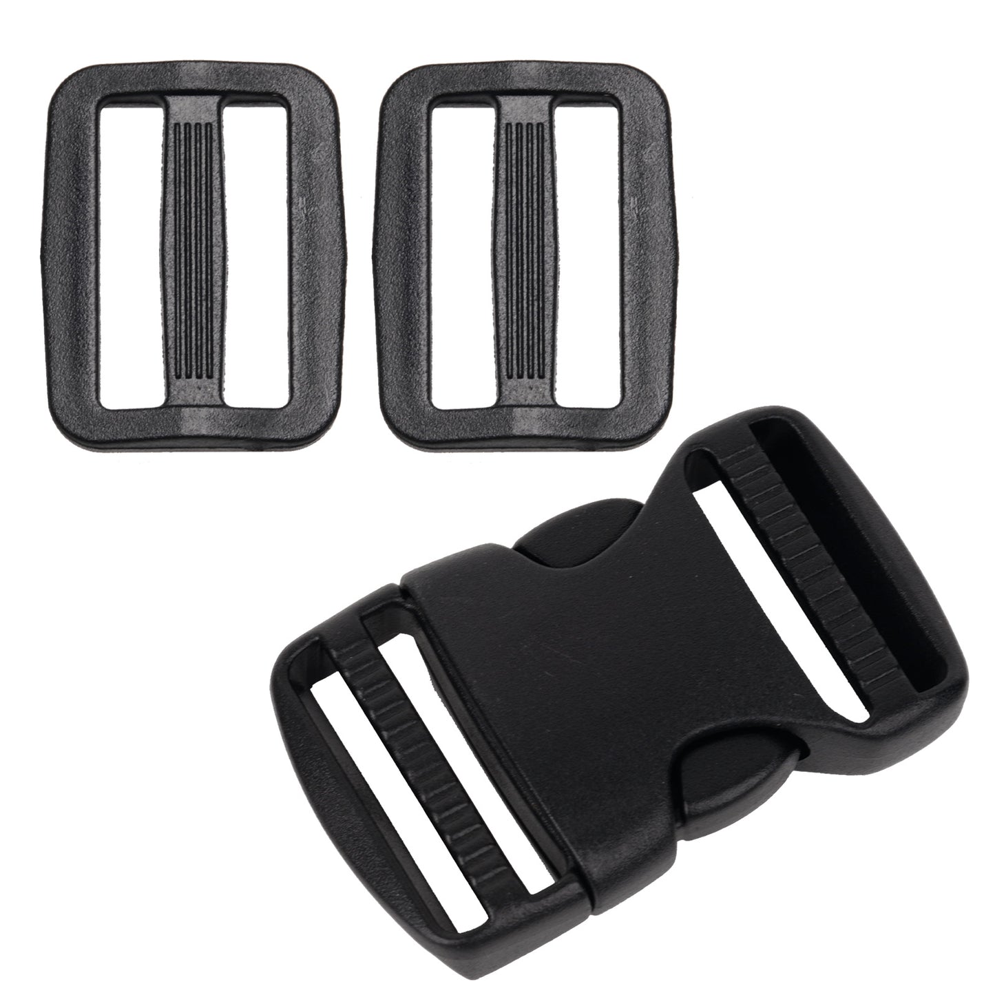 iBase - 25 mm Buckle Quick Side Release Clips Tri Glide Slider Webbing Straps Belt Kit - W92349VP.MAIN.jpg