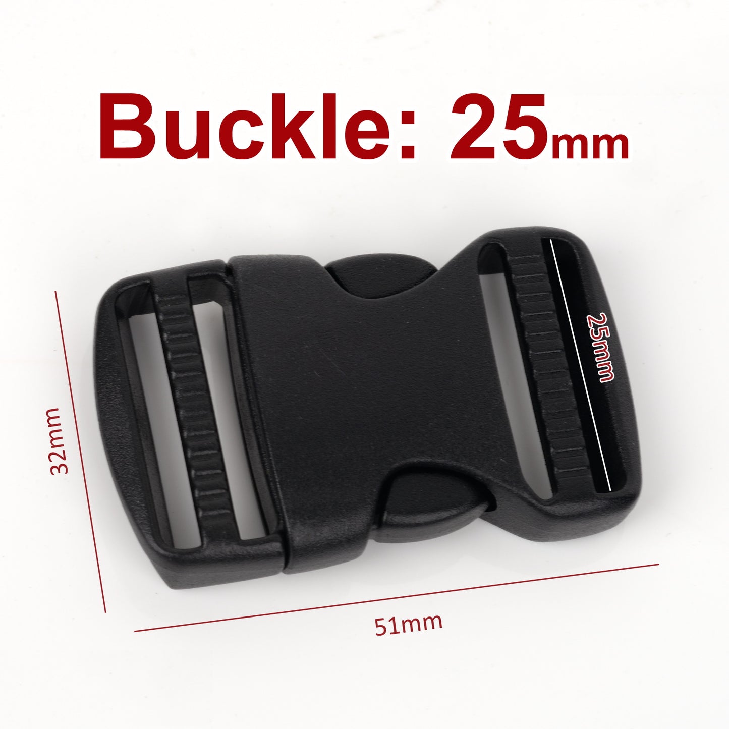 iBase - 25 mm Buckle Quick Side Release Clips Tri Glide Slider Webbing Straps Belt Kit - W92349VP.PT01.jpg