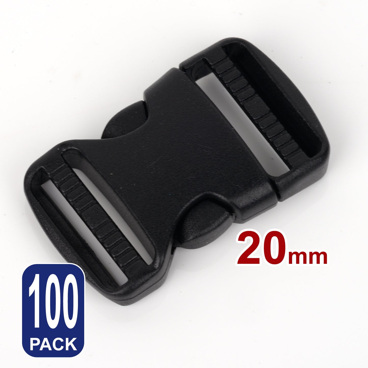 iBase - 20 mm Buckle Quick Side Release Clips Slider Webbing Straps Buckles Plastic Kit - W92350B100.jpg