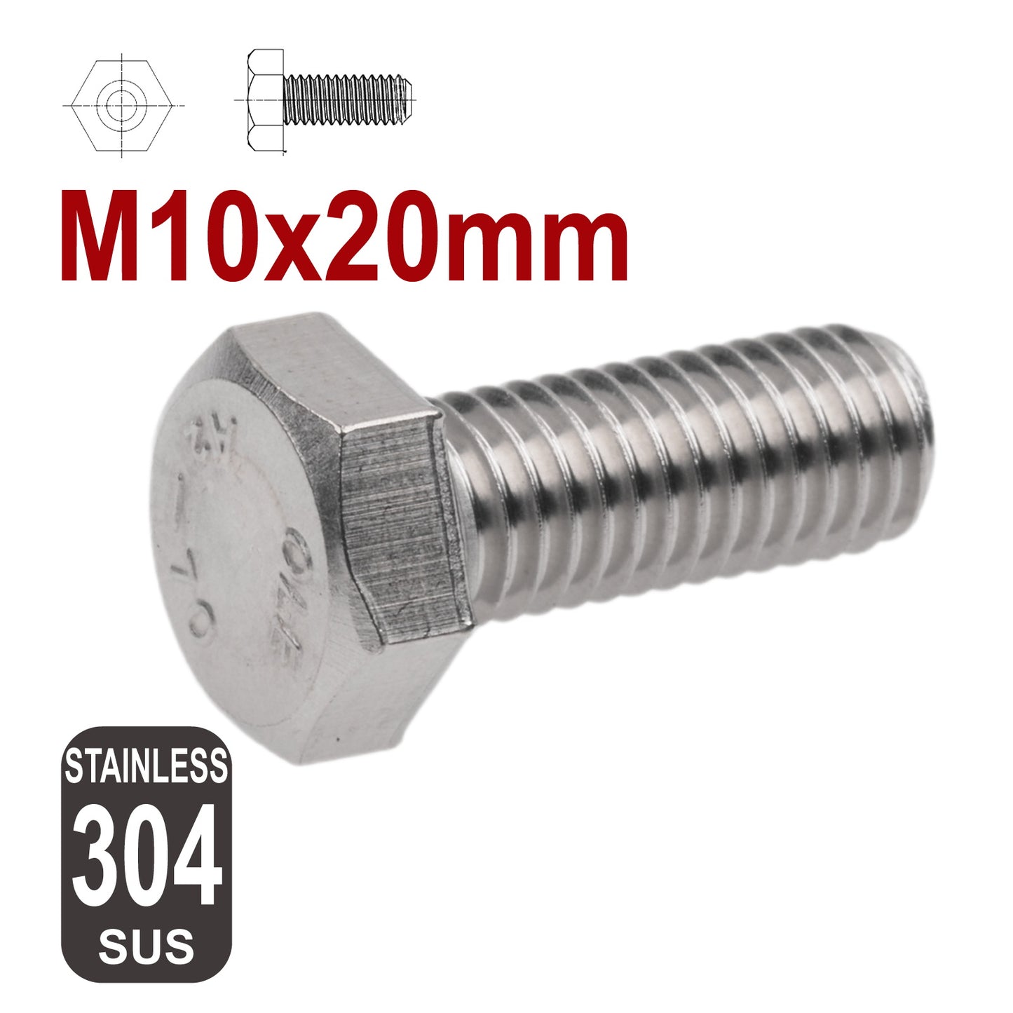 iBase - M10x20 4mm Slot Channel Nuts Hex Bolts Slider Rhino Thule Yakima Roof Rack 4set - W14690M1.PT02.jpg
