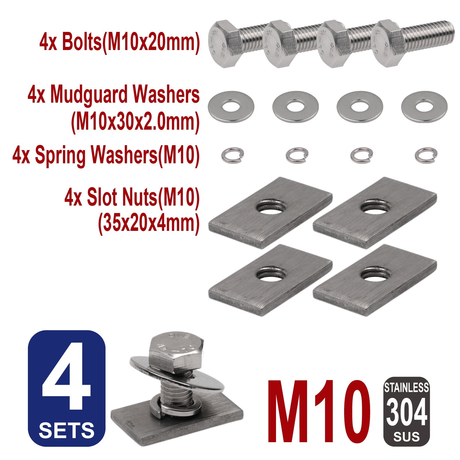 iBase - M10x20 4mm Slot Channel Nuts Hex Bolts Slider Rhino Thule Yakima Roof Rack 4set - W14690M1.jpg